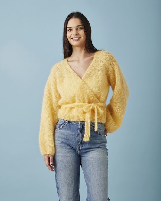 Hovedbilde Bella omslagsbluse. Garnpakke