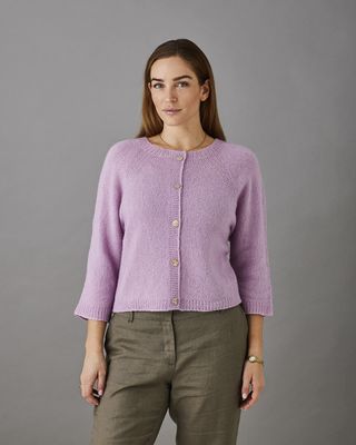 Hanna Cardigan med 3/4 ermer. Oppskrift