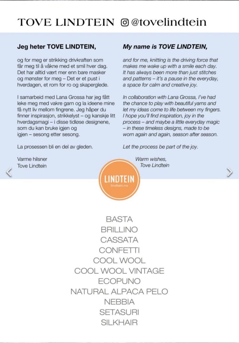 Tove Lindtein Flyer. Oppskrifter