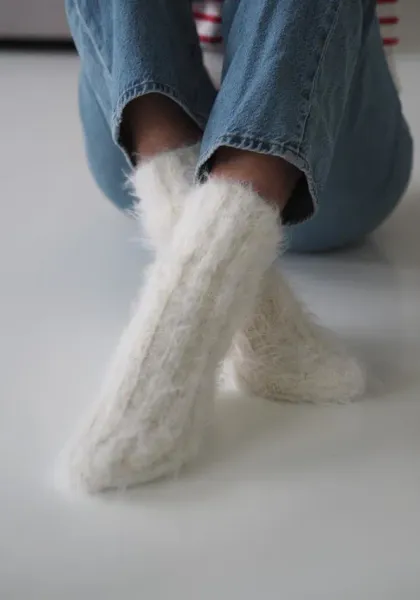 Hovedbilde Fuzzy sokker. Oppskrift