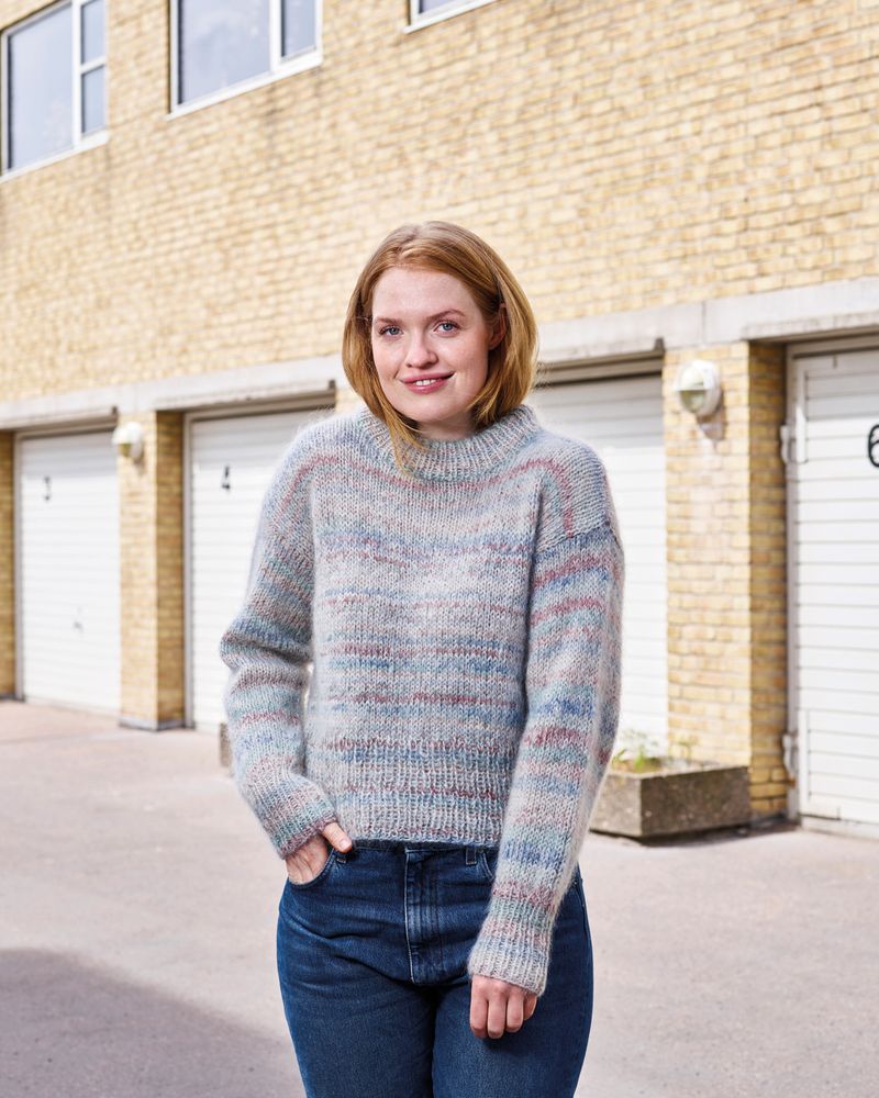 Genser med Bella og Martha. Oppskrift.