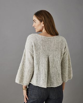 Bluse med plissert rygg. Oppskrift