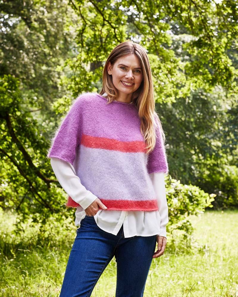 Stripet t-shirt. Oppskrift