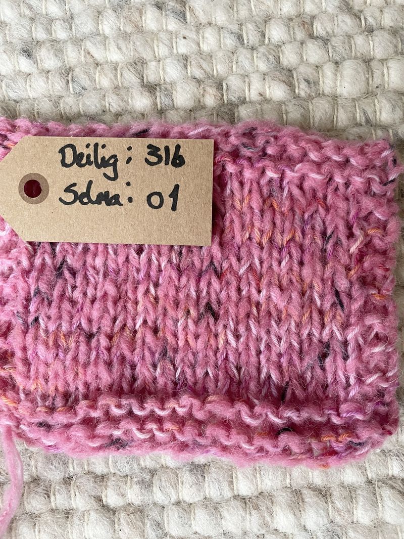 Smoothie genser, junior. Garnpakke.