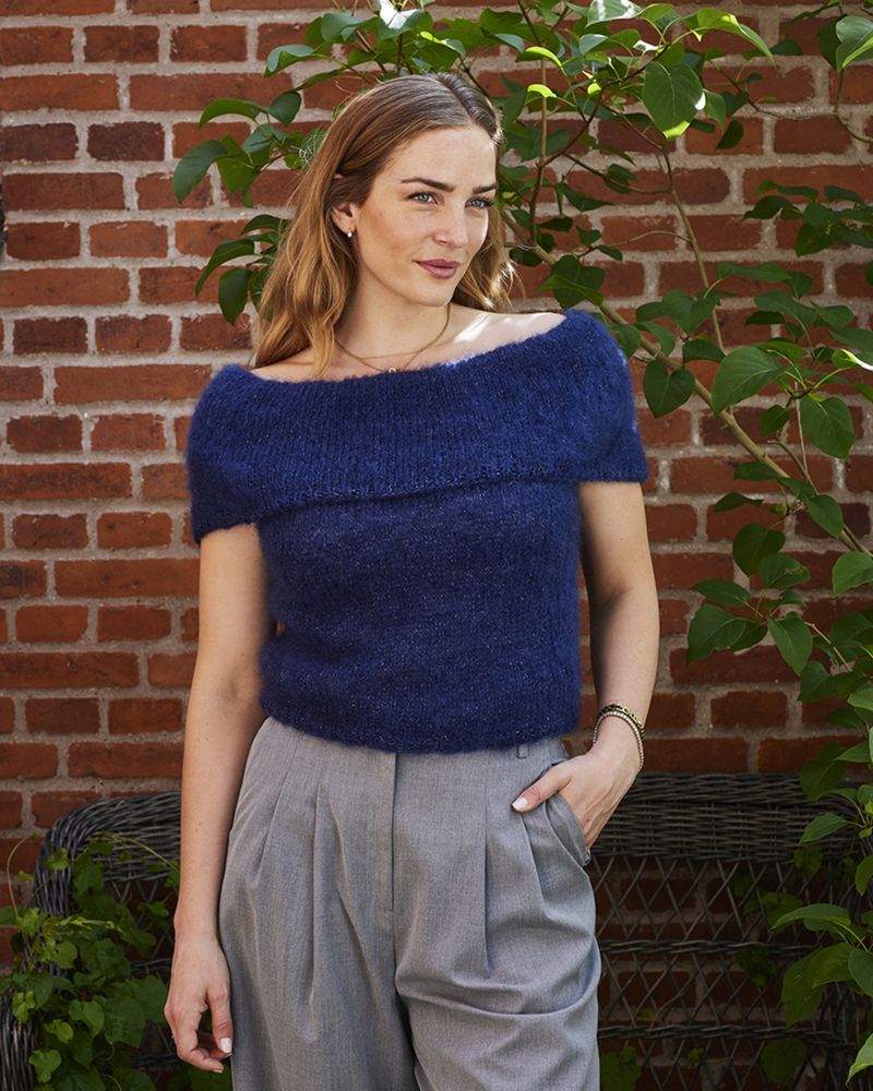Off shoulder top. Garnpakke