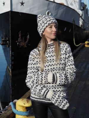 Islender lue og votter. Garnpakke.