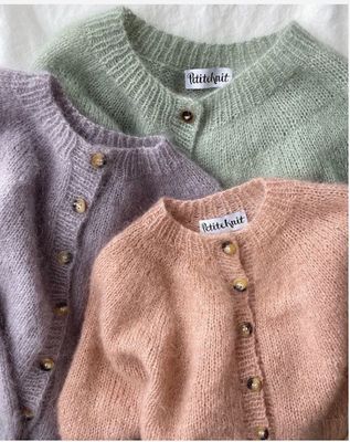 Novice Cardigan-Mohair Edition, junior. Oppskrift.